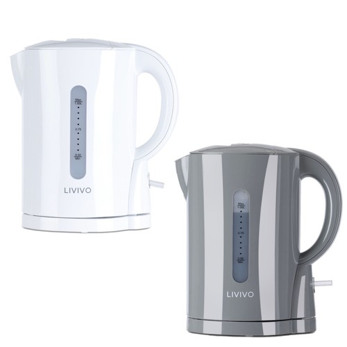 Livivo travel kettle white - 1l,