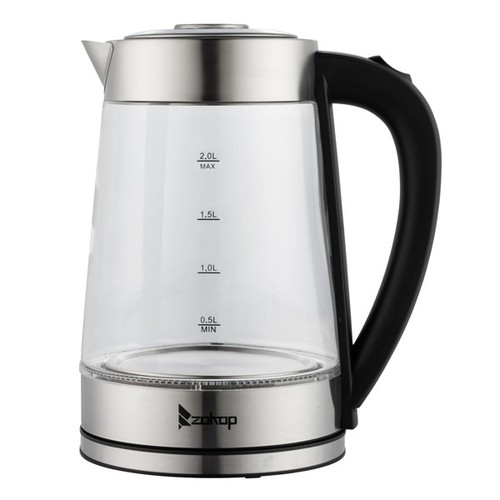Electric kettle blue glass - blue, 2