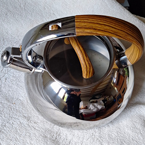 Stainless steel whistling tea - stainless,