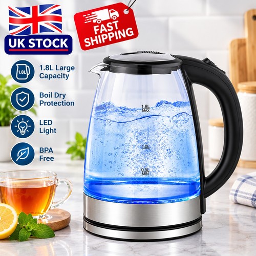 Glass electric kettle - 1.8l,