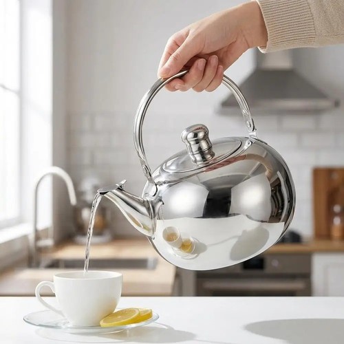 Stainless steel teapot - teapot, with